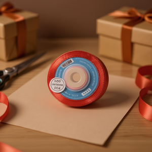 Nastro in Raso Ilan 0.6cm 25Y Rosso D04 - Product Image 2