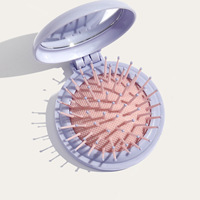 Logo personnalisé Mini peigne à cheveux de poche pliable avec miroir Set de voyage Idée cadeau