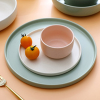 Lot de 16 pièces de vaisselle japonaise en céramique simple : assiettes, tasses à café et à lait, compatibles micro-ondes