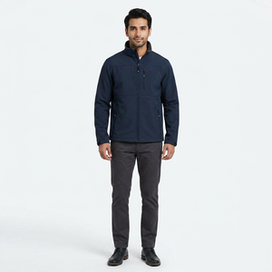 Veste Softshell Imperméable en Toile Coupe-Vent à Capuche et Col Montant, Vêtement de Sport Personnalisé d'Automne, Vestes d'Extérieur de Haute Qualité - Product Image 1
