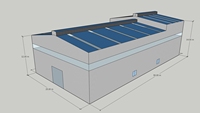 Entrepôt préfabriqué en acier, atelier industriel, hangar métallique, bâtiment industriel préfabriqué