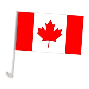Drapeau de voiture personnalisé pour équipes nationales américaines, canadiennes et mexicaines avec mât en fibre de verre, imperméable, en polyester durable, style <span class=keywords><strong>fanion</strong></span> - Product Image 5