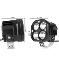 Vente directe d'usine 3 pouces 40W 4 lumières mettent en évidence la lumière de travail LED