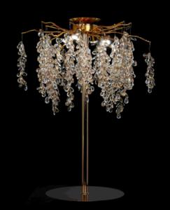 Clear Crystal <strong>Wedding</strong> Ornaments Water Drop Shaped Flower Stand <strong>Wedding</strong> Gold Silver Table Centerpieces - Product Image 2
