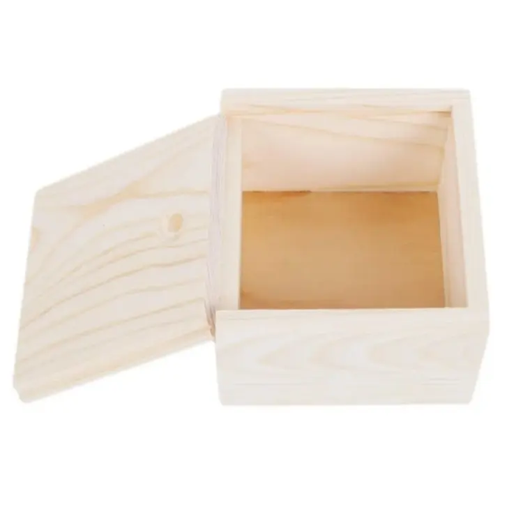 スライド蓋付き木製ボックス木製ケースボックスウッドクラフト