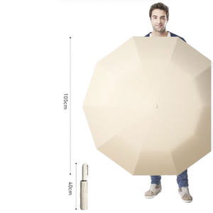 Parapluie pliable entièrement automatique à anneau, avec fonctions anti-pluie, 23 pouces - Product Image 4