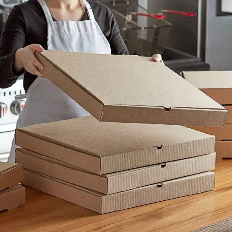 Caixa grande de embalagem personalizada para pizza, venda no atacado da caixa de embalagem para pizza 6 8 10 12 14 18 polegadas