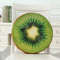 Nouvelle Coussin de Chaise de Bureau en Mousse Rembourrée 3D à Imprimé Fruits, Ergonomique, Antidérapant, Doux et Rond, 40 cm