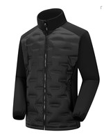 Veste thermique à capuche pour homme grande taille, formelle, 90% enduite, écologique, fermeture éclair, imperméable, respirante, coupe-vent