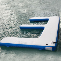 Station de Ski gonflable flottante en tissu Double point, Station de bateau à moteur, Jet de Ski en forme de E, pour Yacht