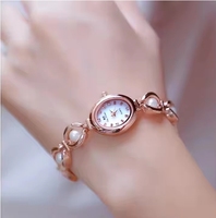 Montres de luxe pour femmes, bracelet en perles de haute qualité, montre en or pour femmes, cadeau