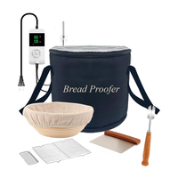Boîte d'épreuvage du pain avec contrôle de la température et minuterie 48H Boîte d'épreuve de pâte polyvalente Boîte d'épreuvage du pain pliante Chauffe-levain