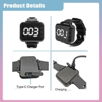 Système d'appel de service à la clientèle efficace-Montre sans fil Pager avec plusieurs boutons d'appel pour améliorer le service de restaurant d'hôtel