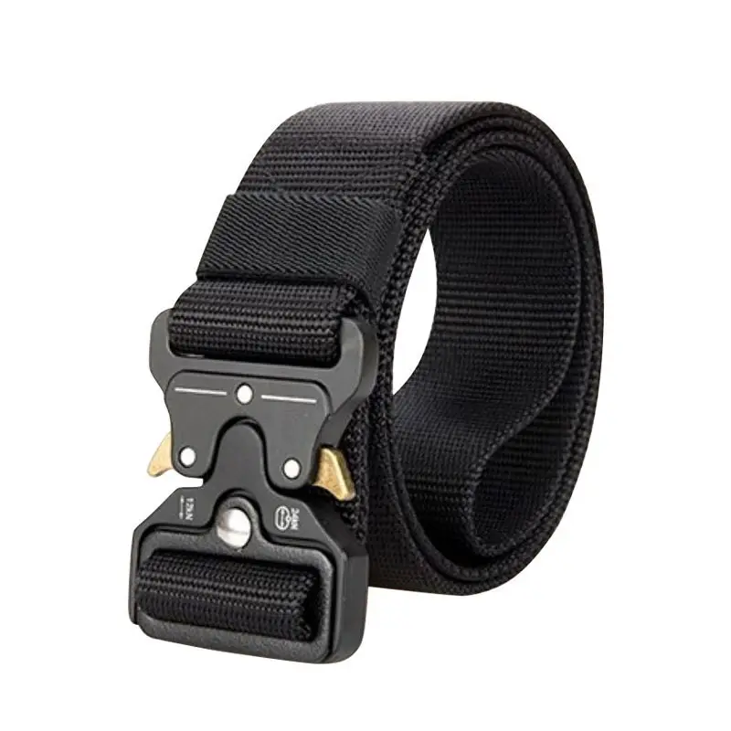Cintura in Nylon tattico da uomo Cobra con fibbia in lega di zinco cintura in pelle di moda personalizzata per la configurazione della tuta