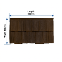 Premium Industriedesign Holzmaserung HDPE Synthetisches Harz Dachplatte Wasserdichtes Feuerfestes Baumaterial für Häuser