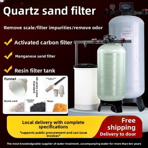 Filtre multimédia pour eau de rivière, ciment, sable, sable de quartz, charbon actif, résine, réservoirs FRP, acier inoxydable, eau de précision - Product Image 5