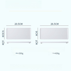 Bandeja de tocador de cerámica rectangular pequeña para encimera de baño y cocina, bandeja de jabón, juegos de baño - Product Image 5