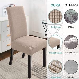 Jacquard Stretch Washable Durable Comfortable Office Chair Slipcover Spandex/Polyester 190gsm Fabric <b>Dining</b> Room Customizable - Product Image 2