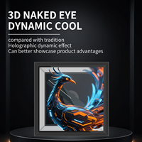 Ventilateur d'affichage holographique LED 3D, affichage publicitaire transparent, signalisation numérique commerciale, équipement de promotion pour la vente au détail