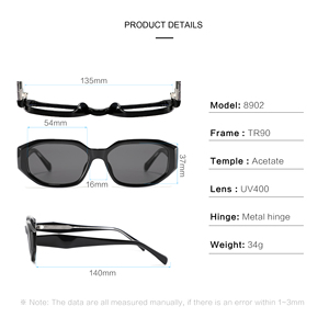 Gafas de Sol de Acetato con Marco TR UV400 de Alta Calidad, Logotipo Personalizado de Fábrica, Gafas de Sol Polarizadas de Acetato UV400 de Diseño de Lujo al por Mayor - Product Image 5