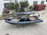 Bateau semi-rigide Haide 960 en aluminium avec moteur, bateau pneumatique de pêche, bateau semi-rigide de luxe, bateau pneumatique en Hypalon