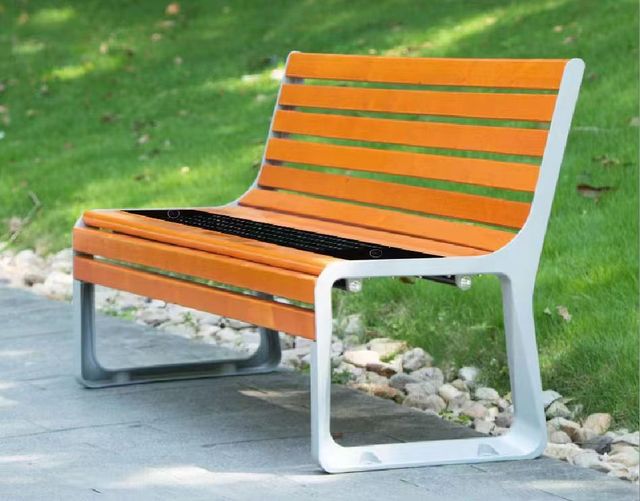 High Quality Solar Leisure Chair Outdoor Smart Table Urban Energy Saving Seat Charging Wifi Public Facilities Solar Bench