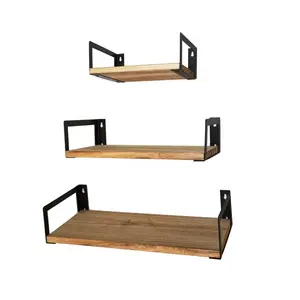 Wood Home Wall Floating Shelves for Wall Storage Kitchen Organization