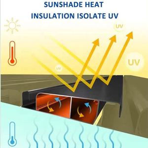 Gazebo en alliage d'aluminium avec éclairage LED, toit de <span class=keywords><strong>terrasse</strong></span> imperméable, pergola, <span class=keywords><strong>volet</strong></span> de jardin et pavillon extérieur - Product Image 4