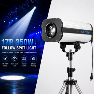 <span class=keywords><strong>Luz</strong></span> <span class=keywords><strong>de</strong></span> Seguimiento 17R 350W 23 °   Proyector Beam <span class=keywords><strong>de</strong></span> 40-70M con Rueda <span class=keywords><strong>de</strong></span> 4 Colores CCT DMX512, Control por Botones, IP20, CE, para Bodas, Escenarios en T y <span class=keywords><strong>Conciertos</strong></span> - Product Image 1