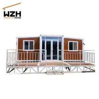 Maison mobile modulaire préfabriquée extensible de 20 pieds ou 40 pieds avec terrasse, directement de l'usine