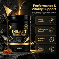 Vente en gros d'usine : Complément de Shilajit Naturel, Marque Privée, Gommes de Shilajit Pur de l'Himalaya