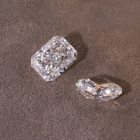 Diamant synthétique de laboratoire HPHT, taille Radiant, D SI2 EX VG IGI, 0,58 ct, non monté