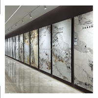 Pantagonia Pierre Frittée 800x2400mm Intérieur Blanc Brillant Poisson Maw Art Tile Grand Format Porcelaine Salon Salle À Manger En Plein Air