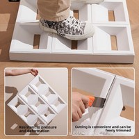 Panneau mural décoratif en PU imitation brique blanche, grand panneau creux en polyuréthane, pierre artificielle 3D, panneau mural en brique