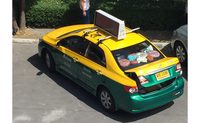 Al aire libre impermeable de doble cara 960*320mm P5 Taxi Led pantalla coche techo Led pantalla
