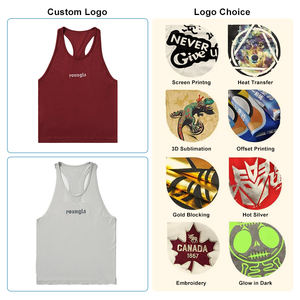 Débardeur en coton décontracté pour homme de haute qualité, vente en gros, séchage rapide, anti-boulochage, débardeur de sport respirant, col rond, taille plus, 100% - Product Image 1