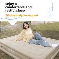 Nouvelle tente de lit gonflable rectangulaire portable, moderne, d'extérieur, entièrement automatique, épaissie, avec matelas pneumatique assorti pour le camping