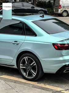 Vinilo para Envolver Vehículos PET Azul Súper Mate y Verde Encantador - Cambia de Color, Auto Reparable, Protección UV e IR - Product Image 4