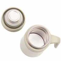 PINKAH Macaron 330ml 11oz Tasse isotherme en acier inoxydable pour le bureau et les voyages, thermos, gobelet à café, tasse thermique avec poignée
