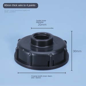 Adaptateur de valve pour tonneau IBC en métasequoïa glyptostroboides, vente chaude transfrontalière, OEM, 1 pouce, double denture intérieure, garantie 1 an - Product Image 5