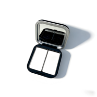 Palette de maquillage magnétique vide taille L avec miroir, étui portable pour fards à paupières, blush, poudre, rangement de lentilles, personnalisable pour les marques de beauté.