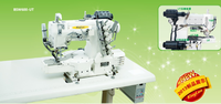 Machine à coudre automatique informatisée à bras cylindrique pour surpiqûres, avec coupe-fil, pour usage domestique et vêtements de sport