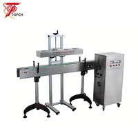 Scellant automatique par induction de papier d'aluminium de bouchon de bouteille de canette en verre en plastique alimentaire Machine à sceller par induction continue