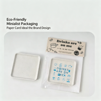 Sous-verres durables en grains de café recyclés, de qualité alimentaire, carrés, résistants à la chaleur, décor de table amusant pour la maison, le café, le bar
