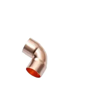 Uxcell Đầu nối ống đồng xoay ngắn khuỷu tay bằng đồng 90 độ cho hệ thống ống nước 1/2-inch 7/8-inch 1-inch 1-3/8-inch ID