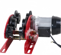 Mini palan électrique à chariot mobile 0,5t 1t 1,5t 220V-380V avec câble métallique pour ateliers de réparation de machines et matériaux de construction