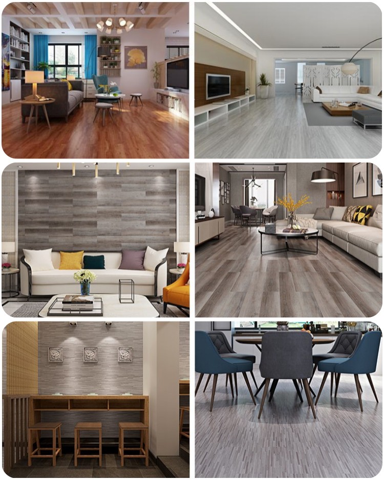 New Design Waterproof Fireproof Anti Scarch 4mm 5mm SPC Click Lock vinyl flooring pvc bus flooring vinyl flooring