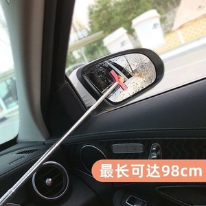 Essuie-glace télescopique pour rétroviseur de voiture, noir, amélioré, en caoutchouc naturel épaissi, grattoir de pluie et de neige, nettoyeur de vitres - Product Image 3