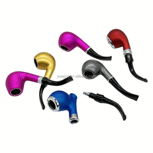 طقم غليون تدخين جديد مكون من 6 قطع في علبة هدايا سوداء، غليون تبغ بشعار مخصص، مجموعة غلايين تدخين الأعشاب - Product Image 5