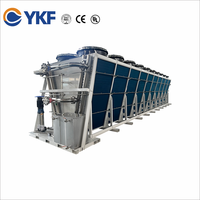 OEM YKF Refroidisseur à sec en forme de V Système de refroidissement industriel Échangeur de chaleur Équipement de réfrigération avec système de pulvérisation